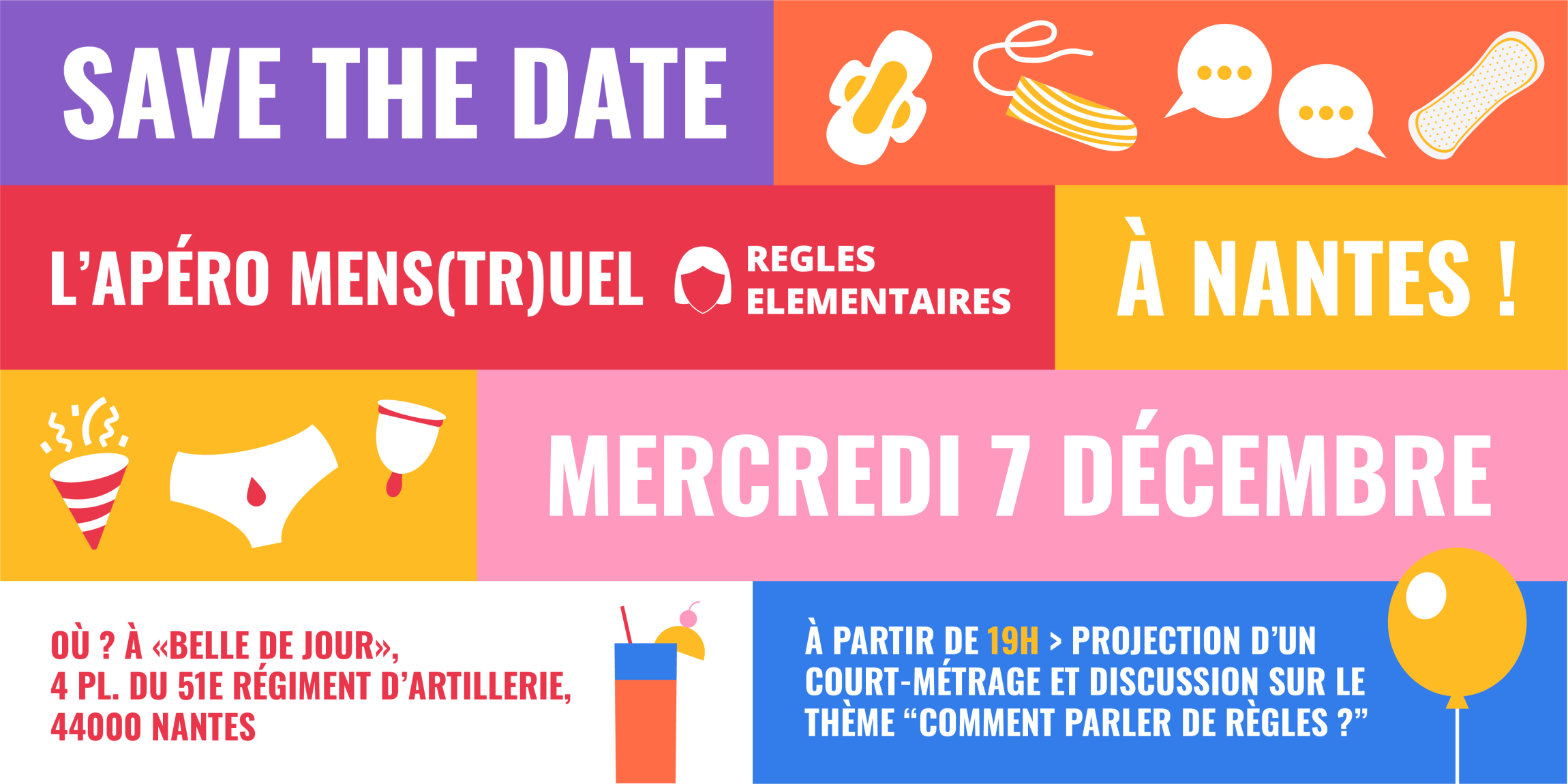 Apéro Mens(tr)uel: "Parler de règles"